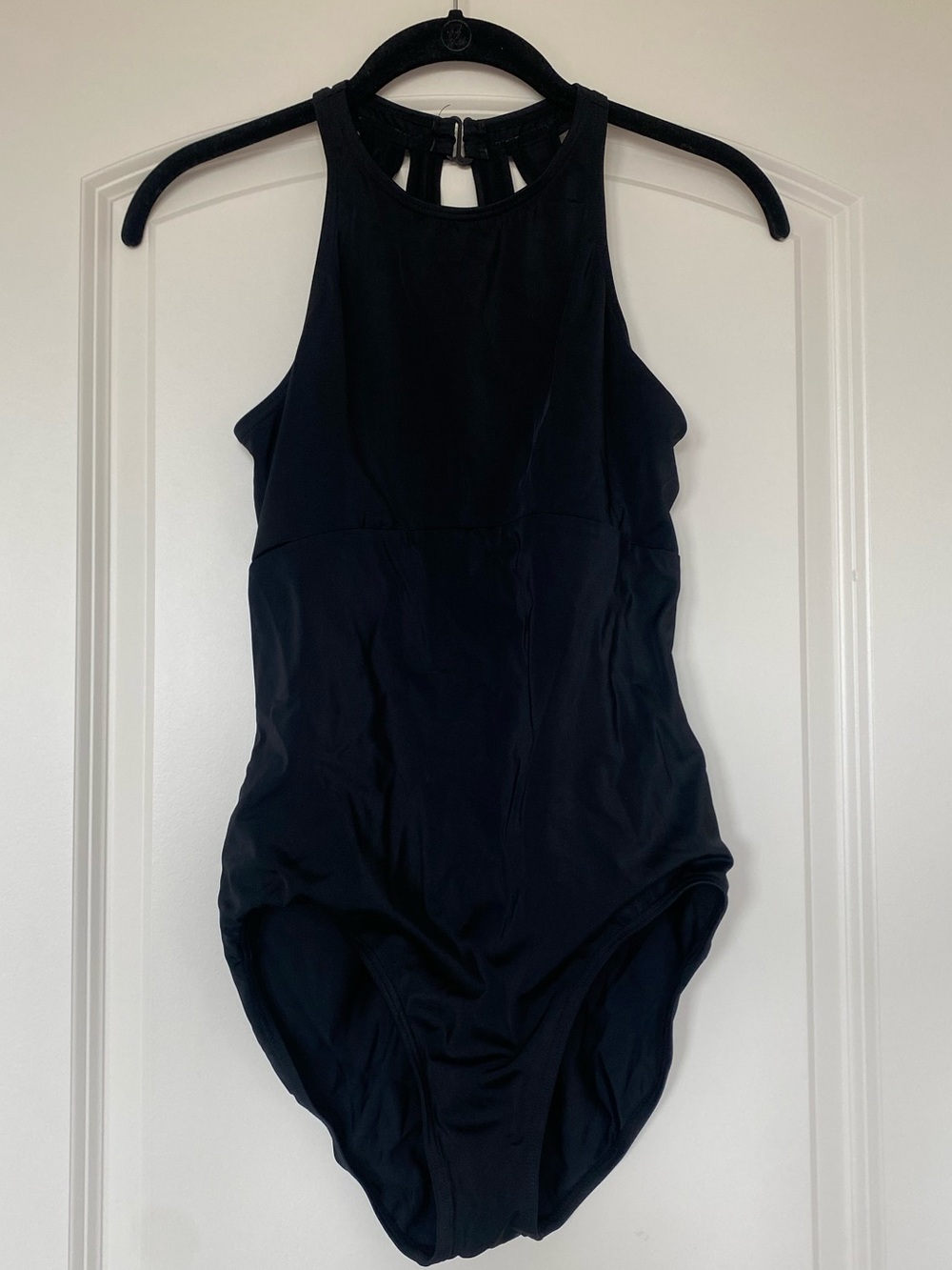 Balera High Neck Black Leotard Medium